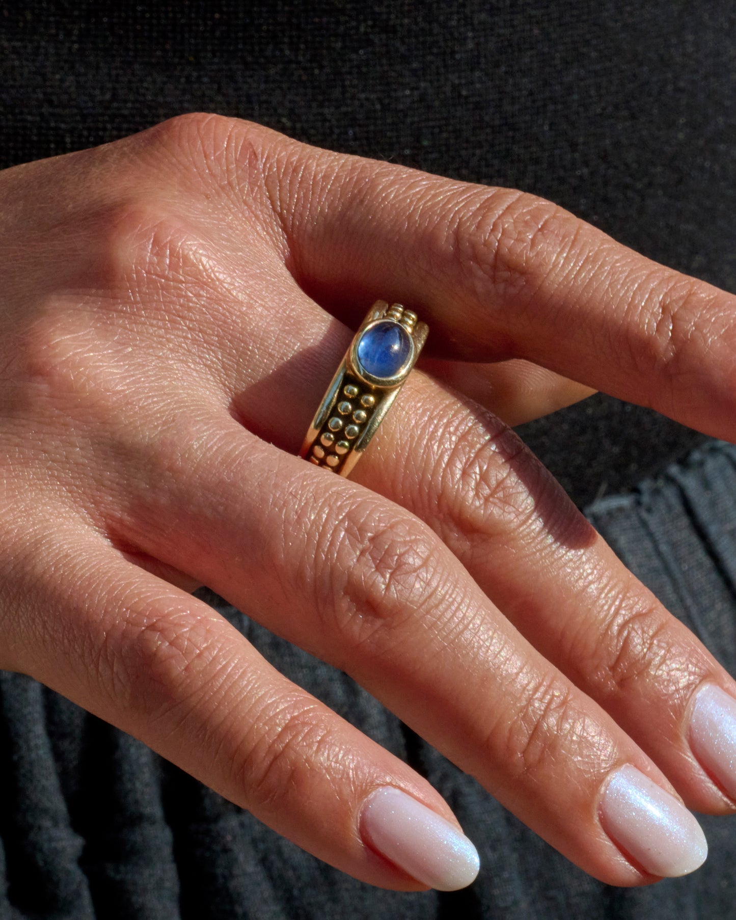 Sapphire Cabochon Ring