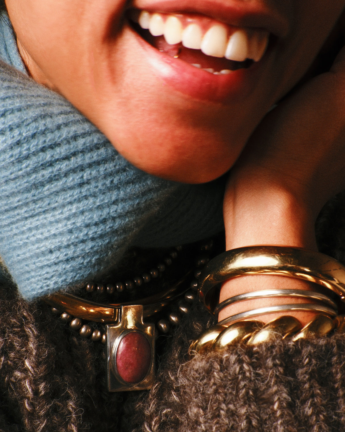 Sterling Beaded Necklace